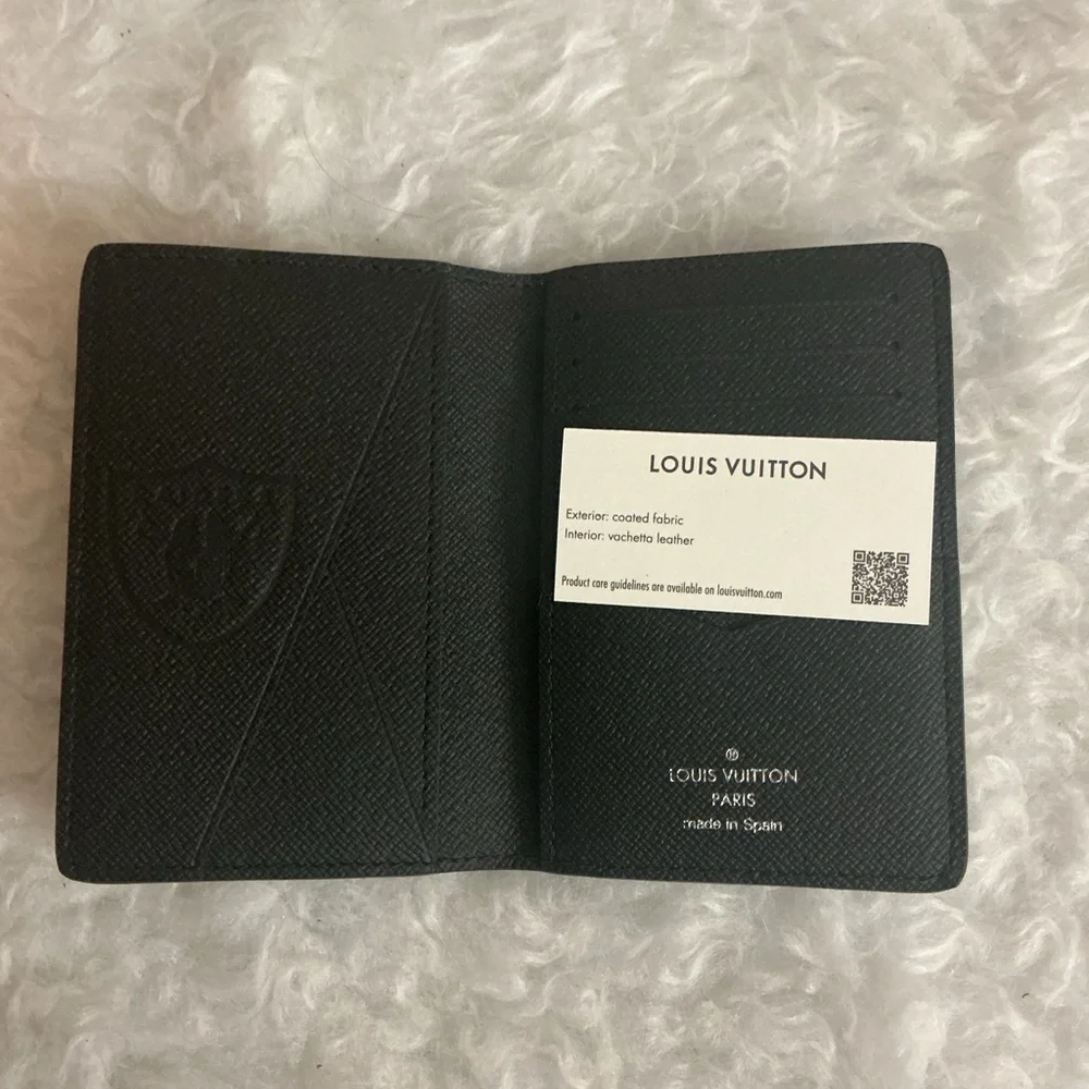 Louis Vuitton Black Monogram With Raiders Logo Card Holder
